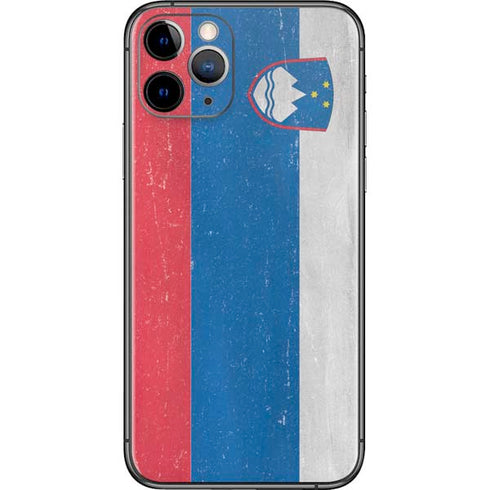 Slovenia Flag Distressed iPhone 11 Pro Skin
